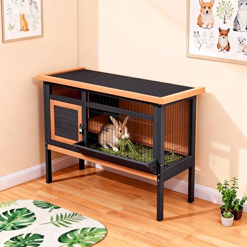 Outdoor indoor wooden rabbit - outdoor,